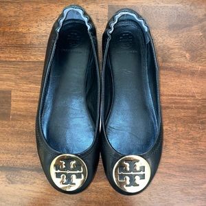 Tory Burch Reva Ballet Flat Black/Gold